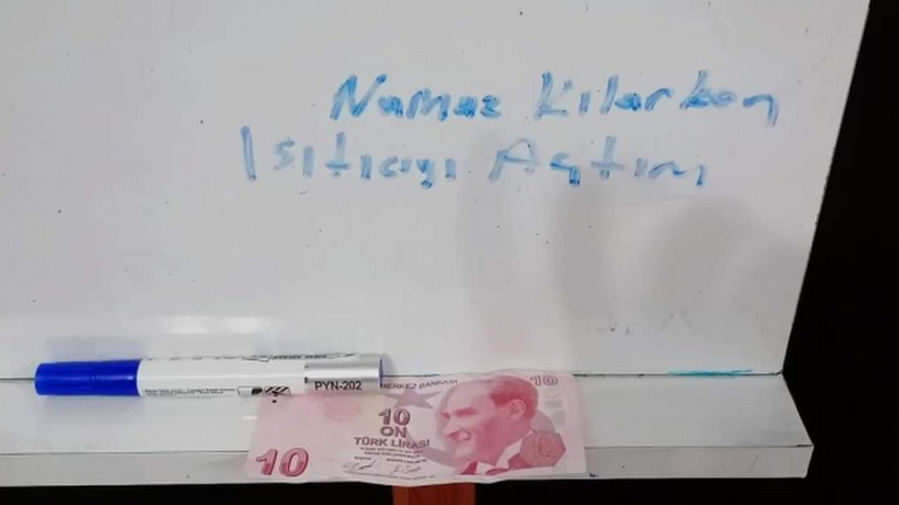Namaz kılarken ısıtıcıyı açtı, bıraktığı not görenlerin içini ısıttı!