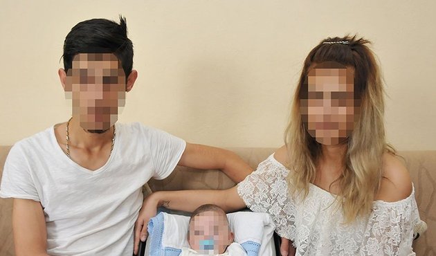 Anne bağımlı, baba bağımlı, talihsiz bebek bağımlı doğdu!