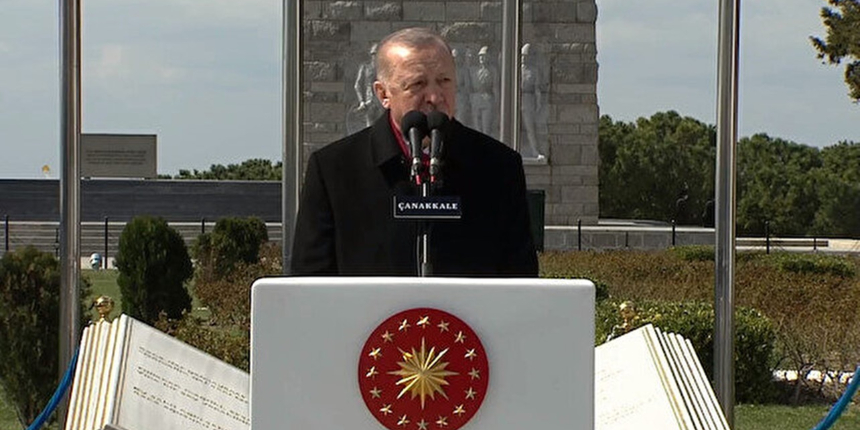 Erdoğan: İstiklale aşık bir millet 107 sene evvel burada tarihin akışını değiştirdi