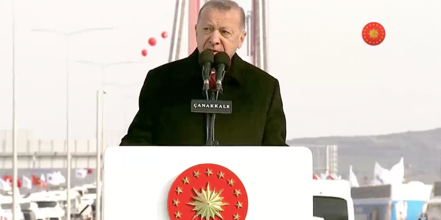 Cumhurbaşkanı Erdoğan: Biz bugün burada kalkınma köprüsü kuruyoruz
