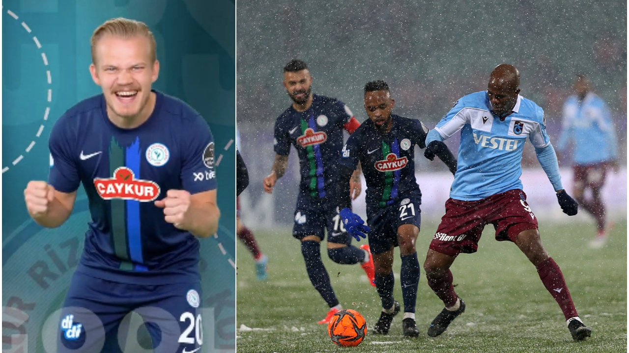 Joel Pohjanpalo penaltıdan hat-trick yaptı, Çaykur Rizespor, Trabzonspor'u devirdi