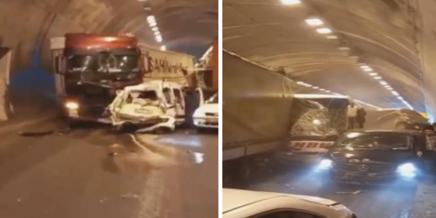Bolu Dağı Tüneli'nde 18 araç birbirine girdi: İstanbul yönüne ulaşım durdu! Onlarca yaralı var...
