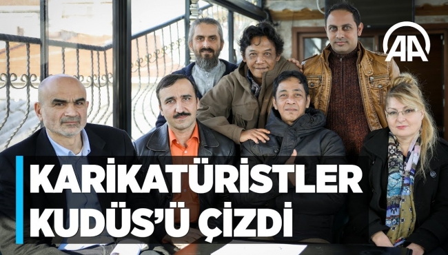 Dünya karikatüristleri Kudüs'ü çizdi...