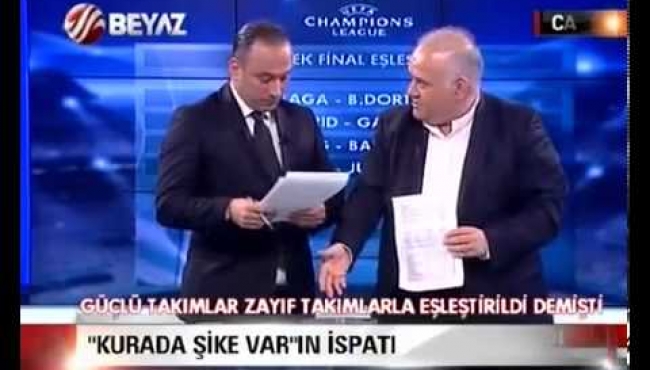 Ahmet Çakar Şampiyonlar ligi kura çekiminde şike var dedi!