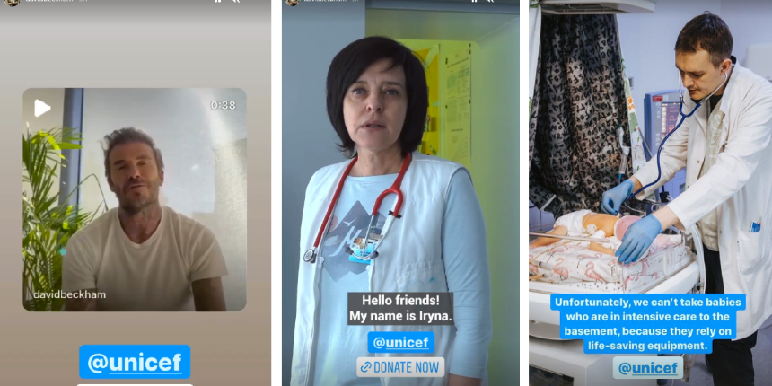 Ünlü futbolcu David Beckham, Instagram hesabını Ukraynalı bir doktora verdi
