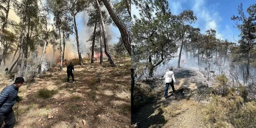 Fethiye'de orman yangını: Çok sayıda ekip sevk edildi