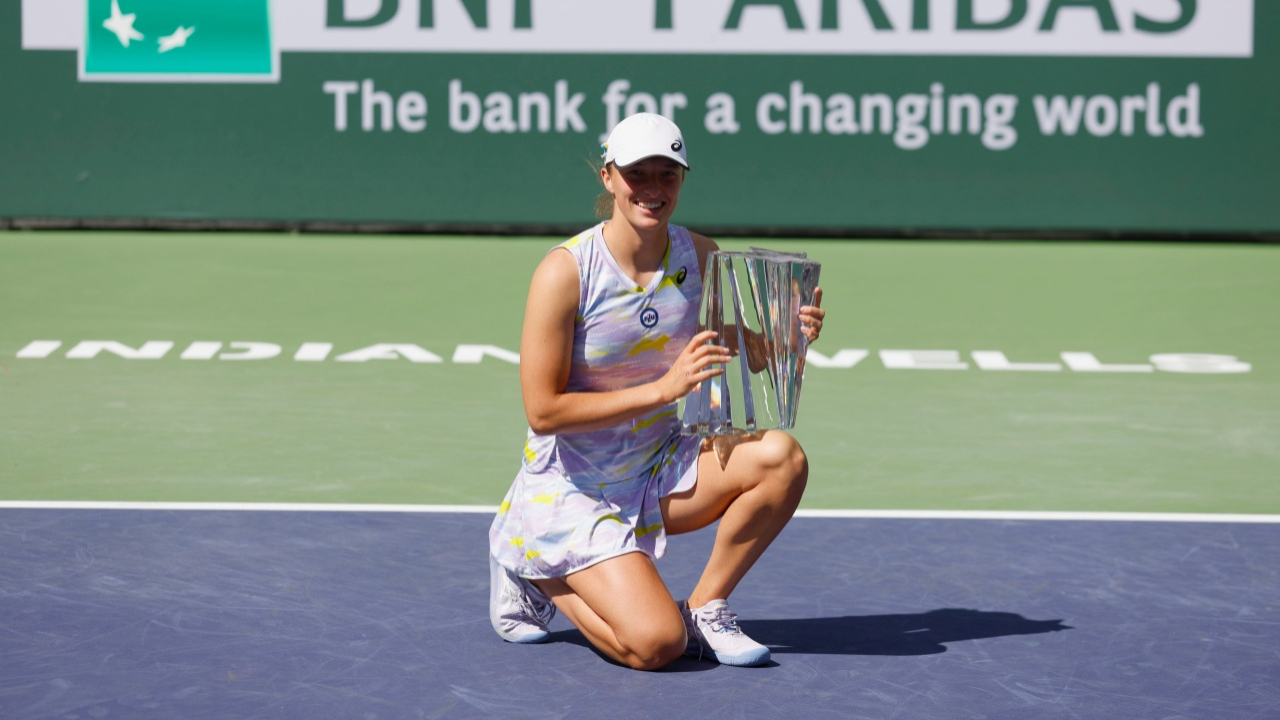 Iga Swiatek, Indian Wells'te şampiyonluk gören ilk Polonyalı tenisçi oldu