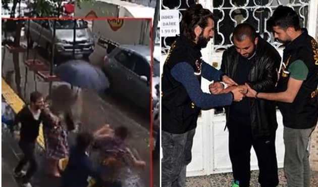 Diyarbakır'da yolda yürüyen çifte saldırıp Türkiye'yi isyan ettiren çakma kabadayı tutuklandı! / VİDEO