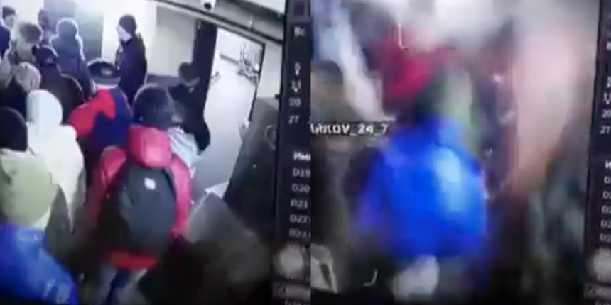 Bu görüntüler Harkov'da çekildi... Markette sıra bekleyen siviller bombaların hedefi oldu