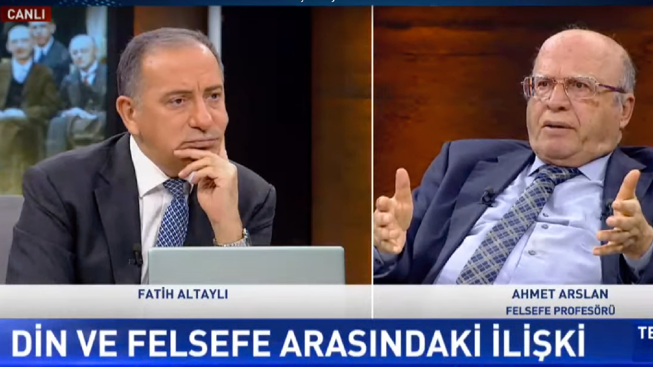 Profesör Ahmet Arslan Allah'ın ayetleriyle dalga geçti, Fatih Altaylı seyretti