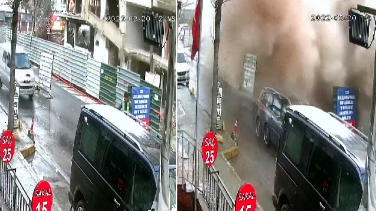 Avcılar'da 5 katlı bina çöktü: Çevredekiler ölümden döndü! Çökme anı kamerada...