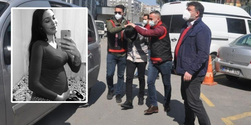 5 aylık hamile eşini, öldürmeden 3 gün önce de bıçakla takip etmiş