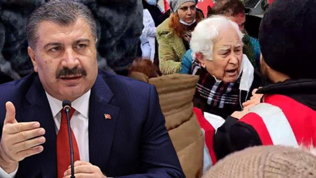 Bakan Koca'dan Atatürk anıtına çelenk koyarken yere düşürülen emekli hekime telefon