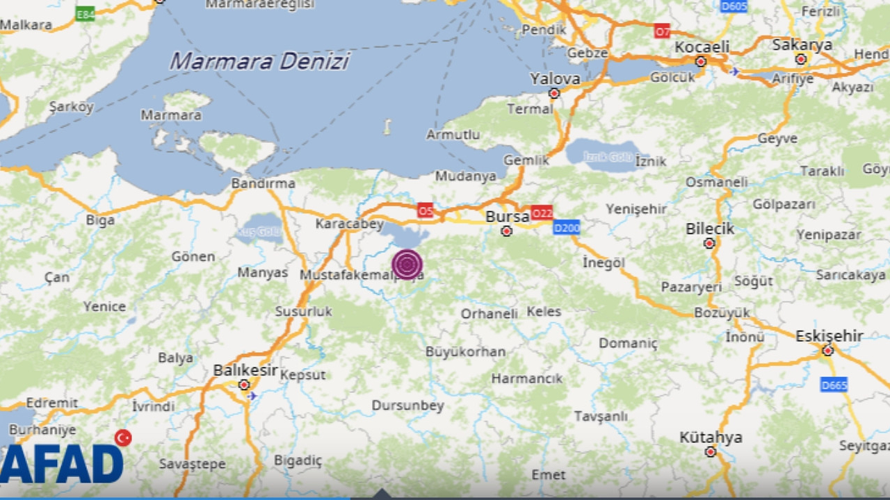 Bursa'da 4,3 büyüklüğünde deprem: Çevre illerden de hissedildi!