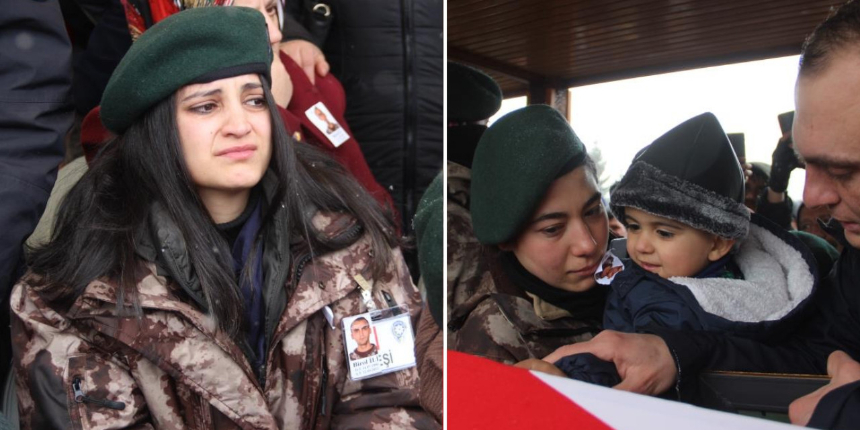 Bingöl'de şehit düşen polisin cenazesinde kahreden anlar: Dün evlilik yıl dönümümüzdü!