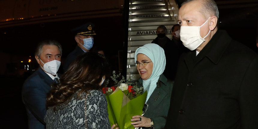 Cumhurbaşkanı Erdoğan ve eşi Emine Erdoğan Brüksel'de