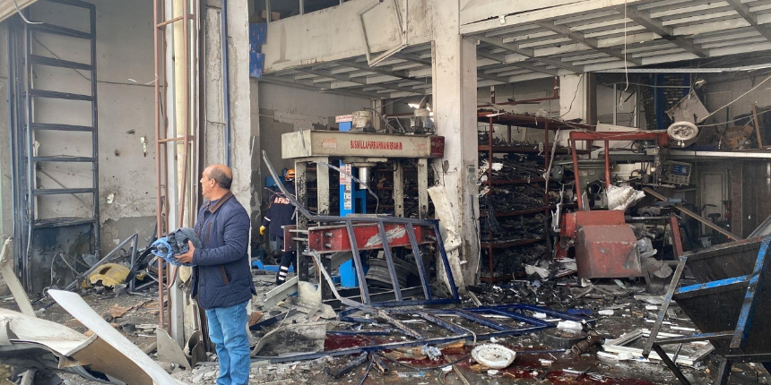 Diyarbakır'daki 3. Sanayi Sitesi'nde gaz sıkışması sonucu patlama: Çok sayıda yaralı var!