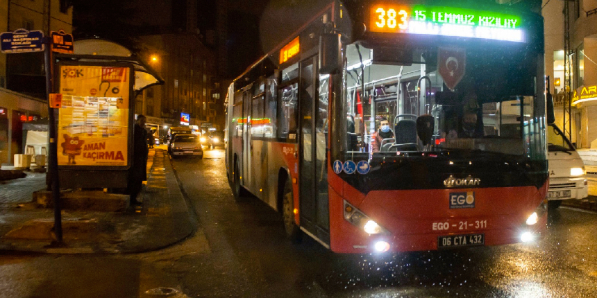 Ankara’da EGO gece otobüs seferleri başlıyor! İşte güzergah ve saatler