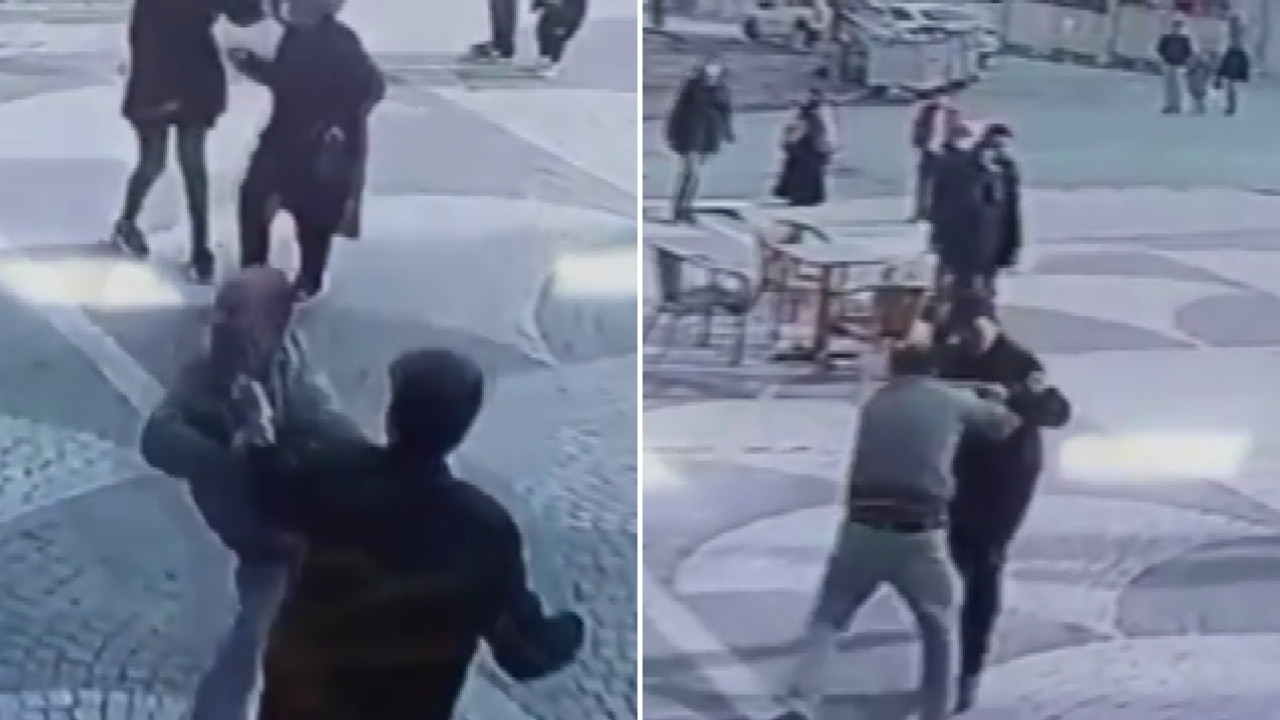 "Eşimi taciz ettin" dedi! Sokak ortasında engelli adamı bıçakladı! Saniye saniye kamerada...