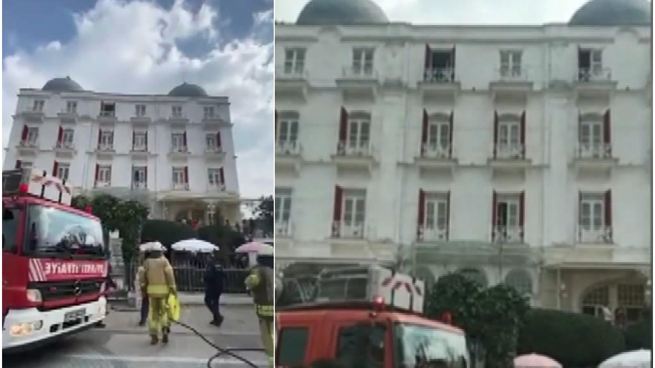 Büyükada'da 1908 yılından beri hizmet veren 4 katlı otelde otelde yangın
