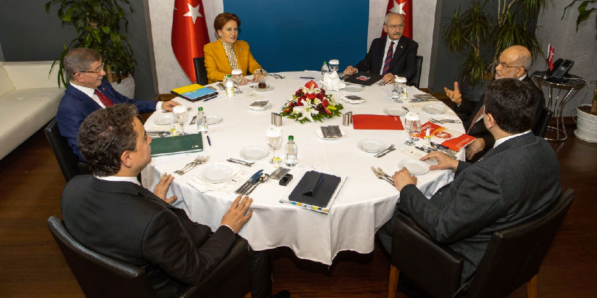 2. yuvarlak masa zirvesi! 6 muhalefet lideri ikinci kez buluştu