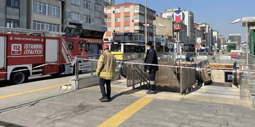 İstanbul'da metro durağında panik: Trafoda yangın çıktı