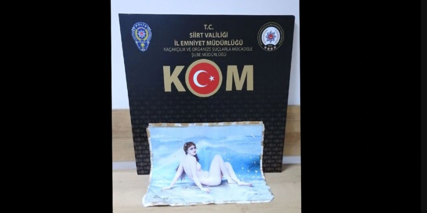 Siirt’te Pablo Picasso yapımı tablo ele geçirildi!