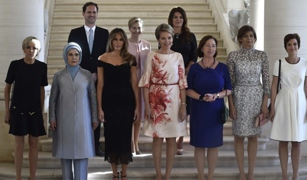 Emine Erdoğan, lider eşleriyle buluştu...