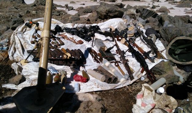 PKK'nın ulaşılamaz sandığı zirvedeki cephaneliği bulundu...