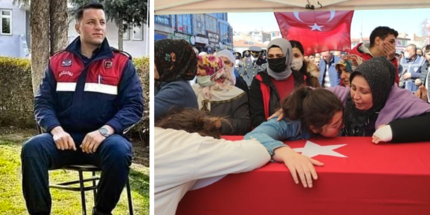 Kalp krizi geçiren Jandarma Astsubay evleneceği gün toprağa verildi