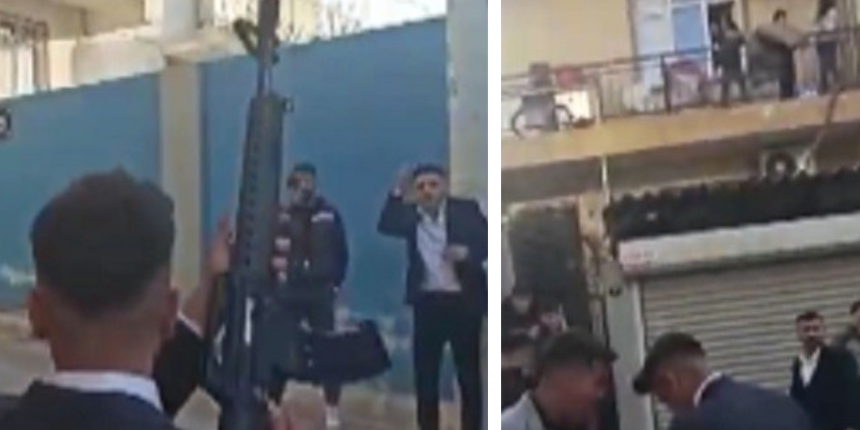 Balkondaki çocuklara aldırış etmeden ateş açmışlardı! O magandalar yakalandı