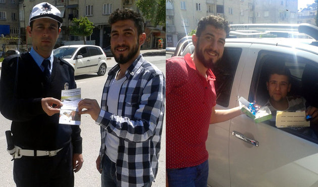 "Kadına şiddete hayır" broşürü dağıttı yargılanmaktan kurtuldu!