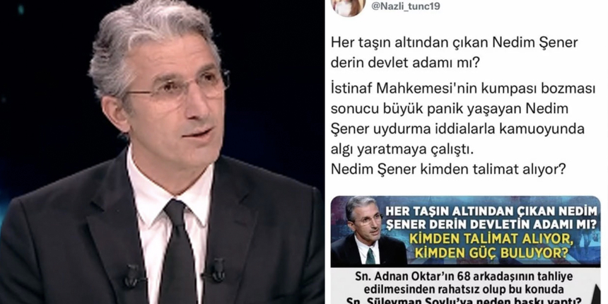 Adnan Oktar'ın kedicikleri Nedim Şener'i 'İngiliz derin devletinin adamı' ilan etti