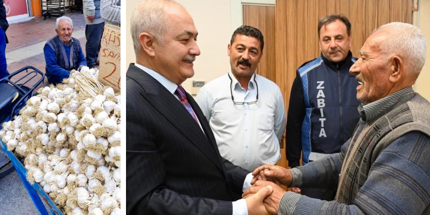 Tartısına el konulan seyyar satıcının gözyaşları yürek dağlamıştı! Belediye Başkanı özür diledi