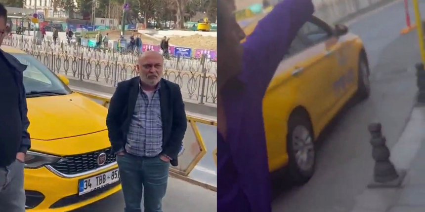 Taksiciler sadece turistleri aldı, o anları görüntüleyen vatandaş saldırıya uğradı