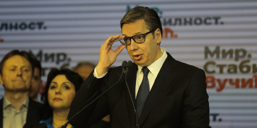 Sırbistan Cumhurbaşkanı Aleksandar Vucic, seçimi kazandığını duyurdu