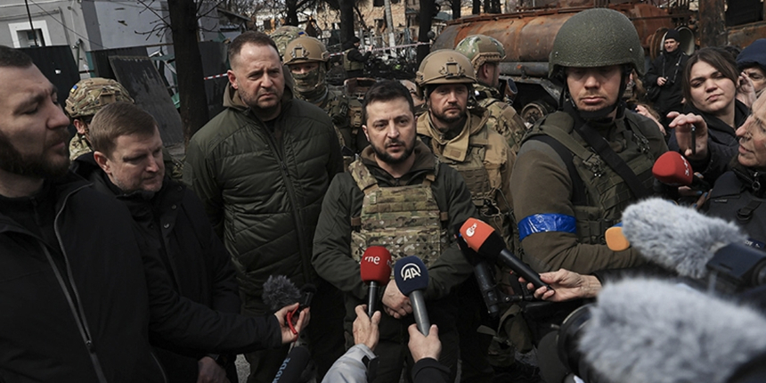 Zelenskiy, katliamın yaşandığı Buça'ya gitti: Rusya ile müzakere çok zor