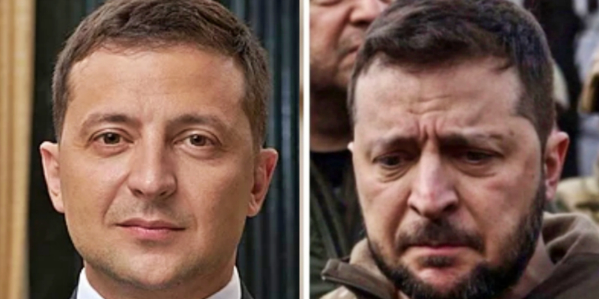 Zelenskiy'nin yüzünün 41 günlük savaş süresince değişimi!