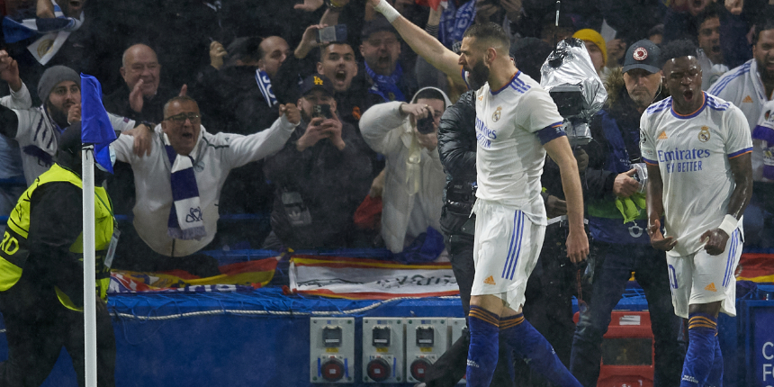 Chelsea'yi 3 golle dize getiren Benzema, Şampiyonlar Ligi tarihine geçti
