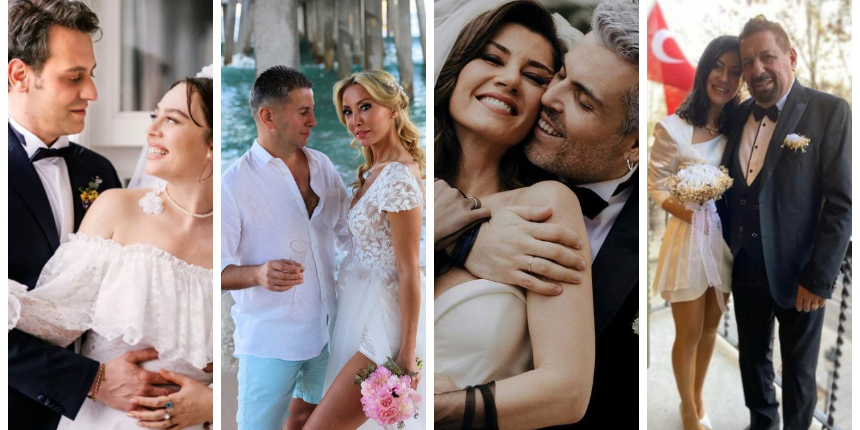2022'de nikah masasına oturdular! İşte bu yıl evlenen sanat camiasının ünlü isimleri