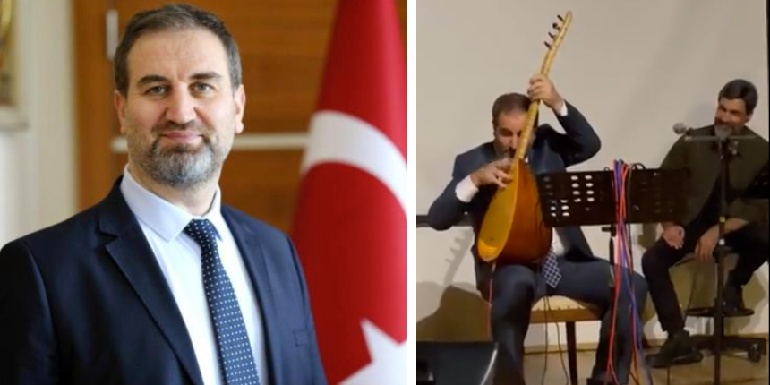 AK Parti Genel Başkan Yardımcısı Şen'den Uğur Işılak'ın bağlamasıyla resital