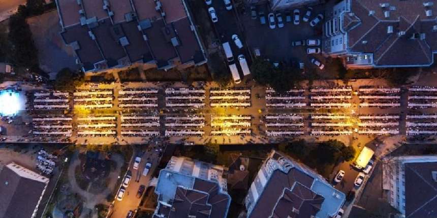 Tekirdağ'da 5 bin kişi aynı iftar sofrasında buluştu