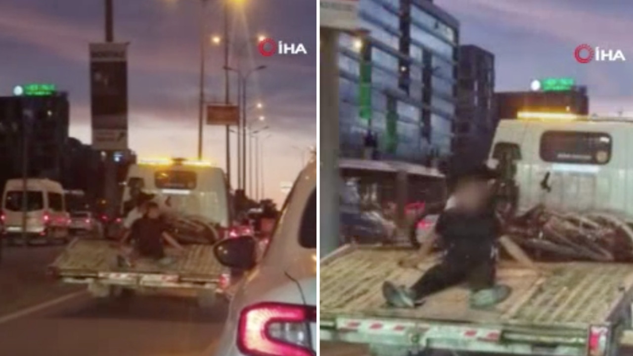 Beylikdüzü E-5 Karayolu’nda tehlikeli yolculuk: Saniye saniye kamerada!