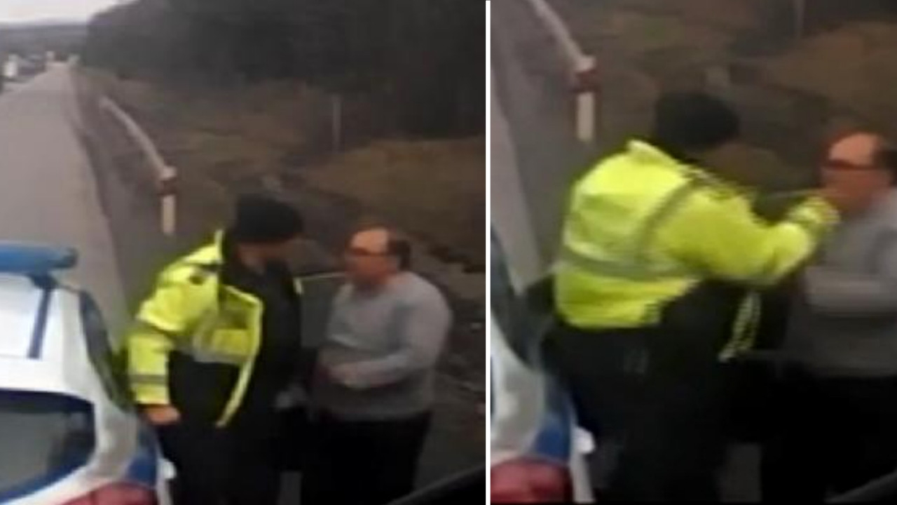 Türk şoförü tokatlayan Bulgar polis açığa alındı, soruşturma başlatıldı! Kazan, ifade verecek...