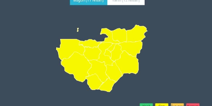 Meteorolojiden sarı uyarı yapıldı! Bütün gün sürecek