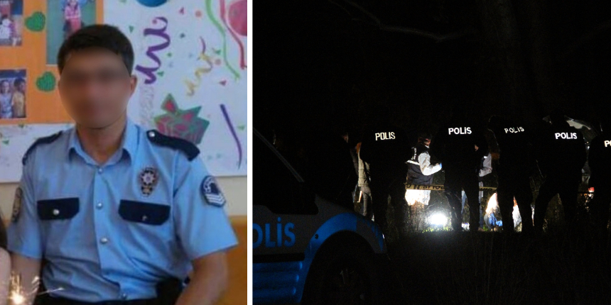 Polis memuru aracında ölü bulundu