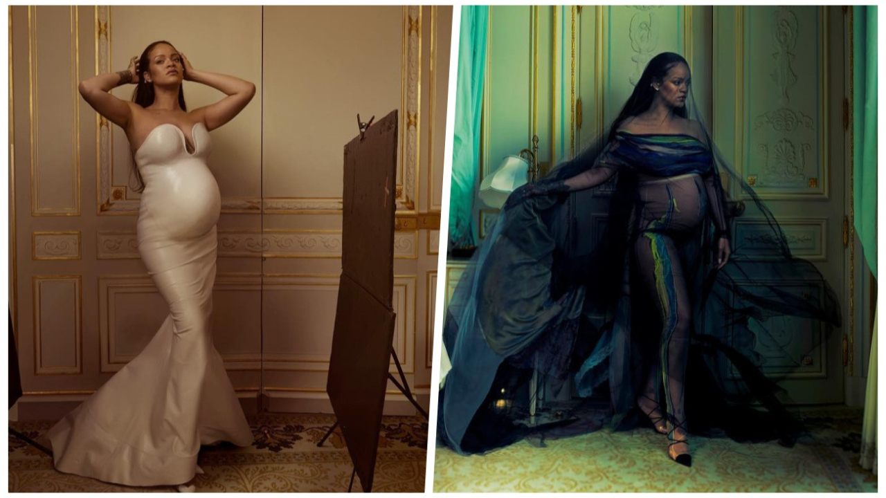 Rihanna'dan hamilelik pozları... En cesur haliyle objektif karşısına geçti