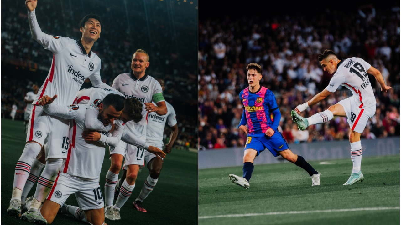 Barcelona şokta! Eintracht Frankfurt'tan UEFA Avrupa Ligi'nde  tarihi galibiyet