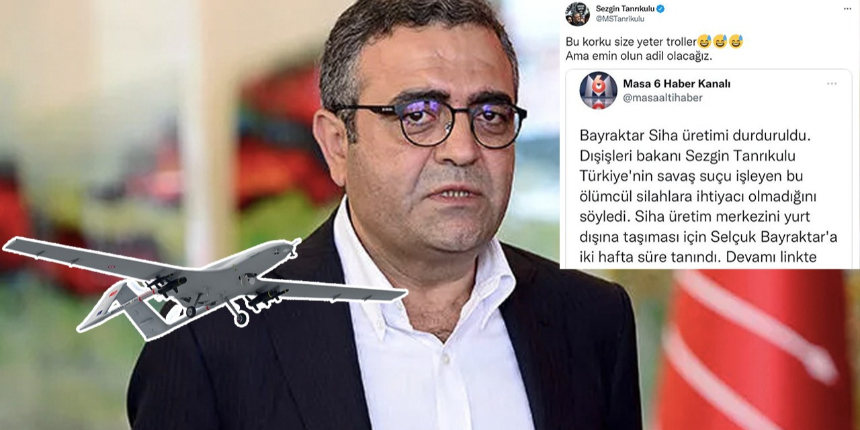 Tanrıkulu’nun SİHA rahatsızlığı… Bozkurt: Bu zihniyet iktidara gelirse kumpaslar yeniden başlar!