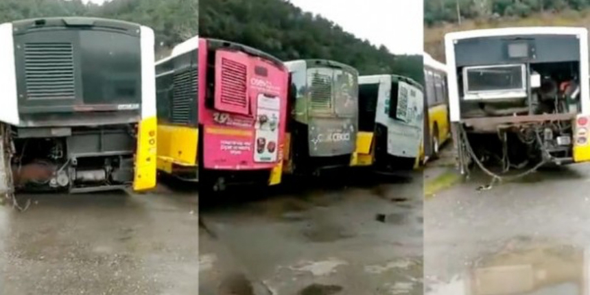 CHP'li Karabat'a bakım ihalesi verilen İETT otobüslerinin mezarlığı sosyal medyayı ayağa kaldırdı!